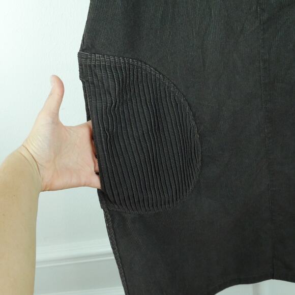 Y2K Large Jacket Reversible Corduroy Brown Houndstooth Parisian Hood Art to Wear - Picture 4 of 13